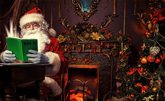 Santa checking SDLT information